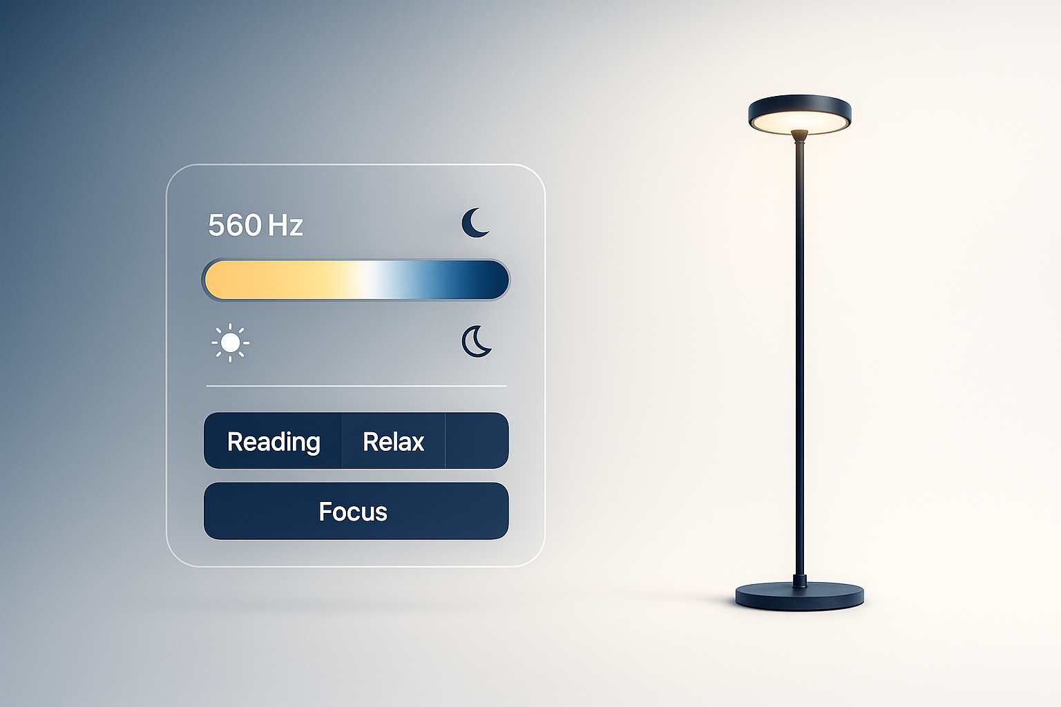 Different color temperature Step Light example