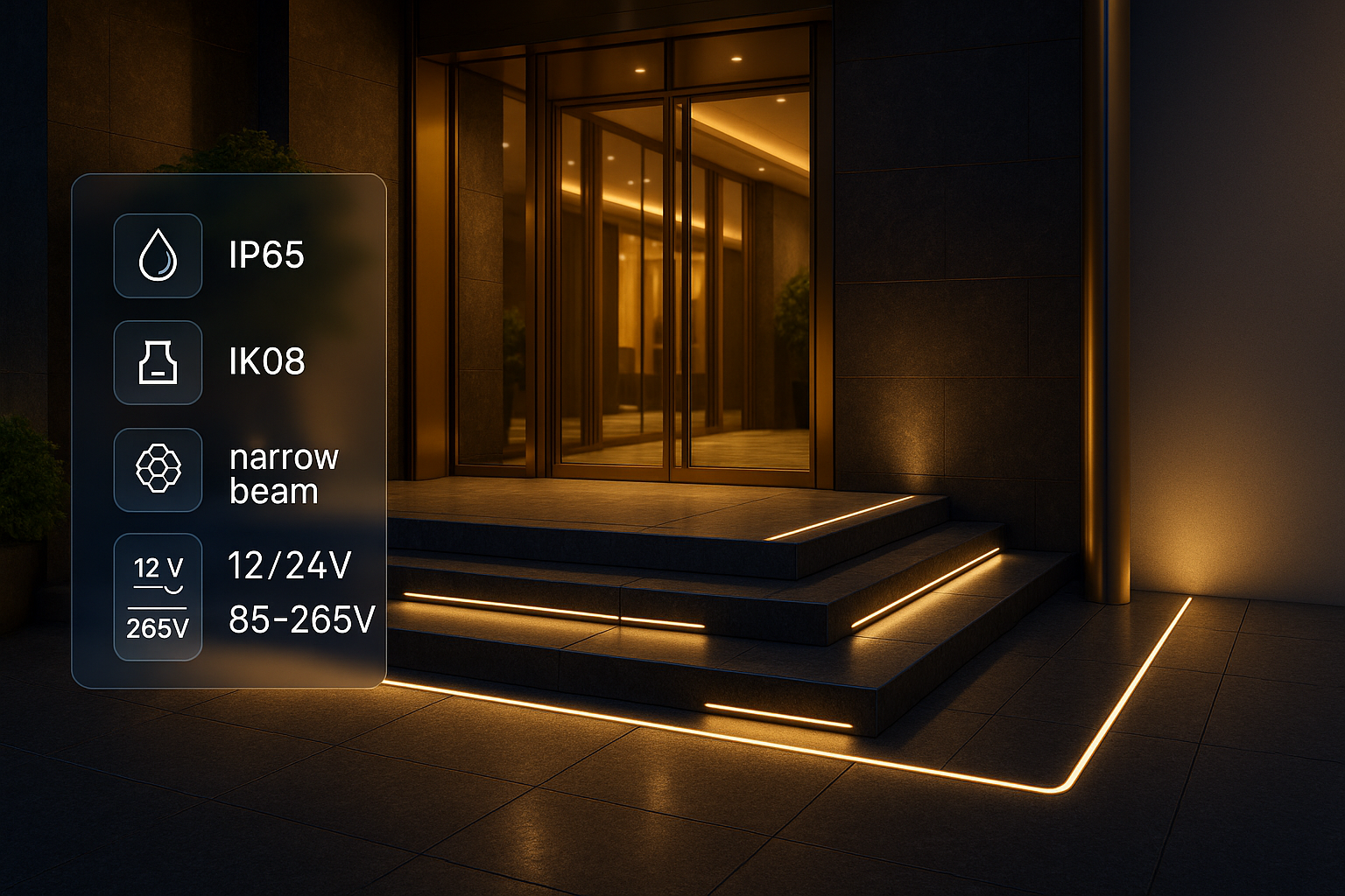Hotel corridor application scenario