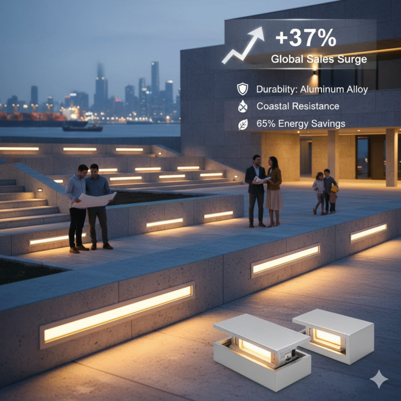 مبيعات الأضواء المصنوعة من سبائك الألمنيوم IP65 تتزايد بشكل كبير 37%