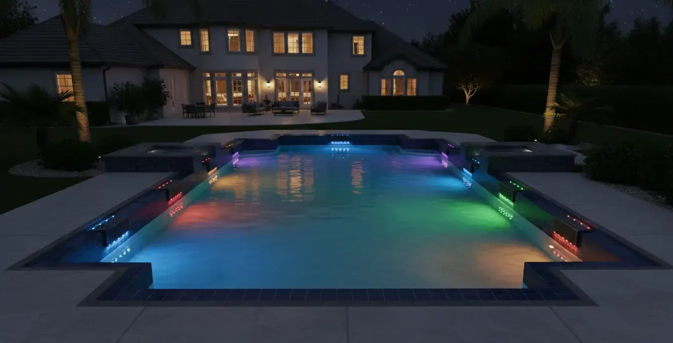 Poolside Solar Light for Swimming Pool