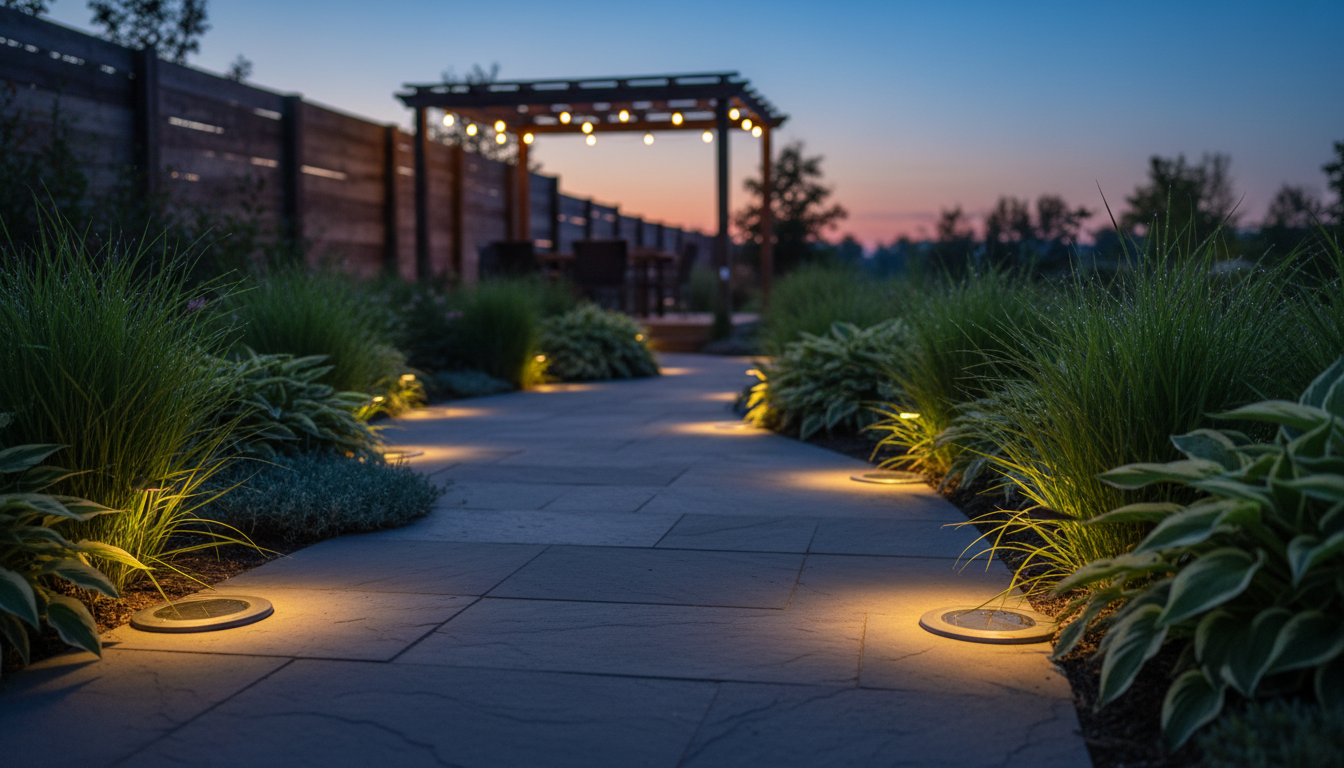 Flat Solar Lights for Walkway