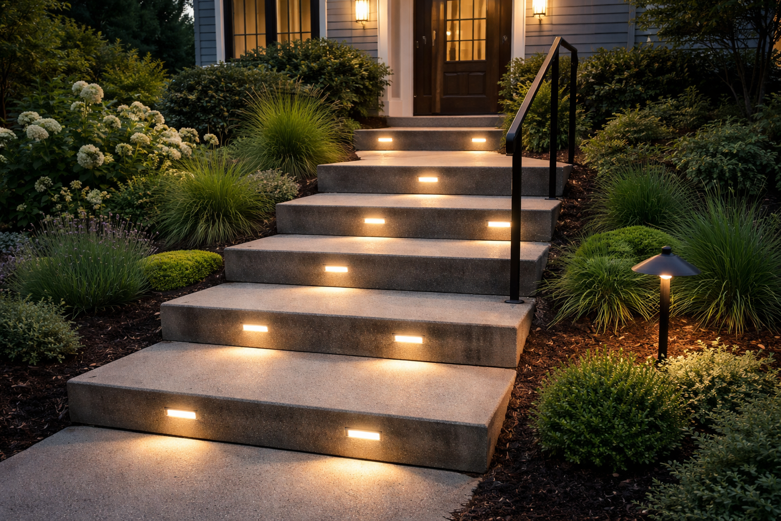 Comment éclairer des marches en béton ?