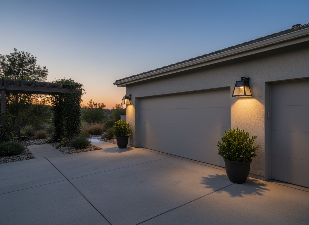 使用後の屋外ソーラーウォールライト