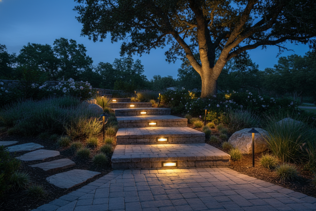 Paver Stair Lights