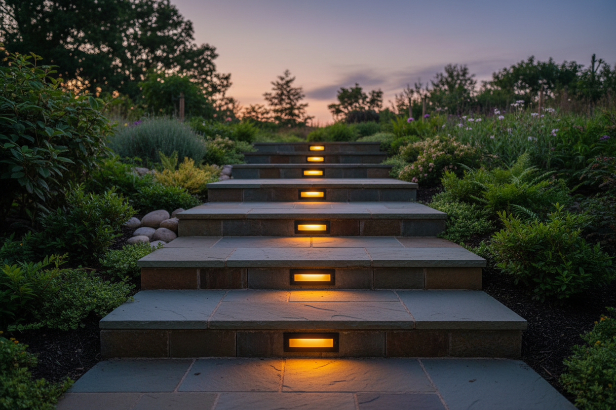 舗装階段用ライト