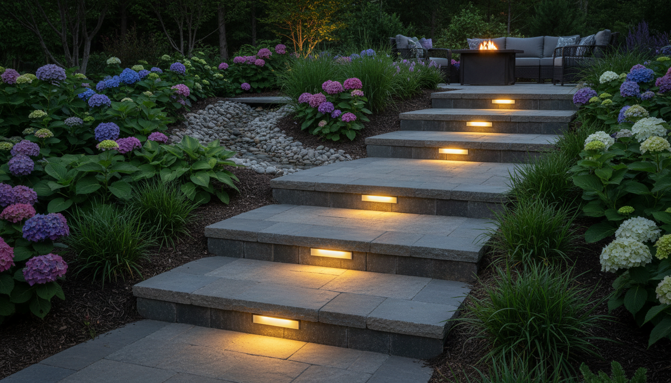 SHONE Outdoor Solar Step Lights