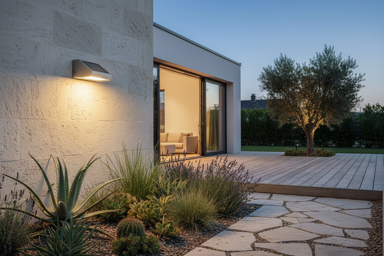SHONE Outdoor Solar Wall Lights