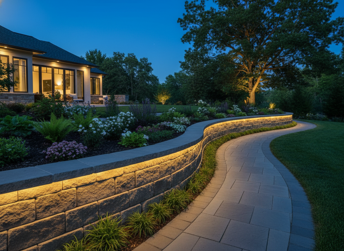 Retaining wall lighting under cap: Why it's trending?