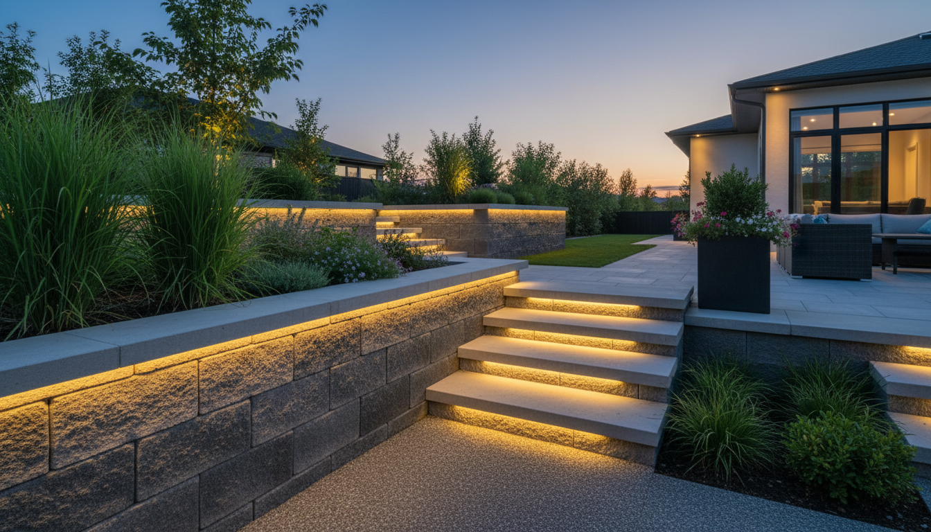 Retaining wall lighting under cap: Why it's trending?