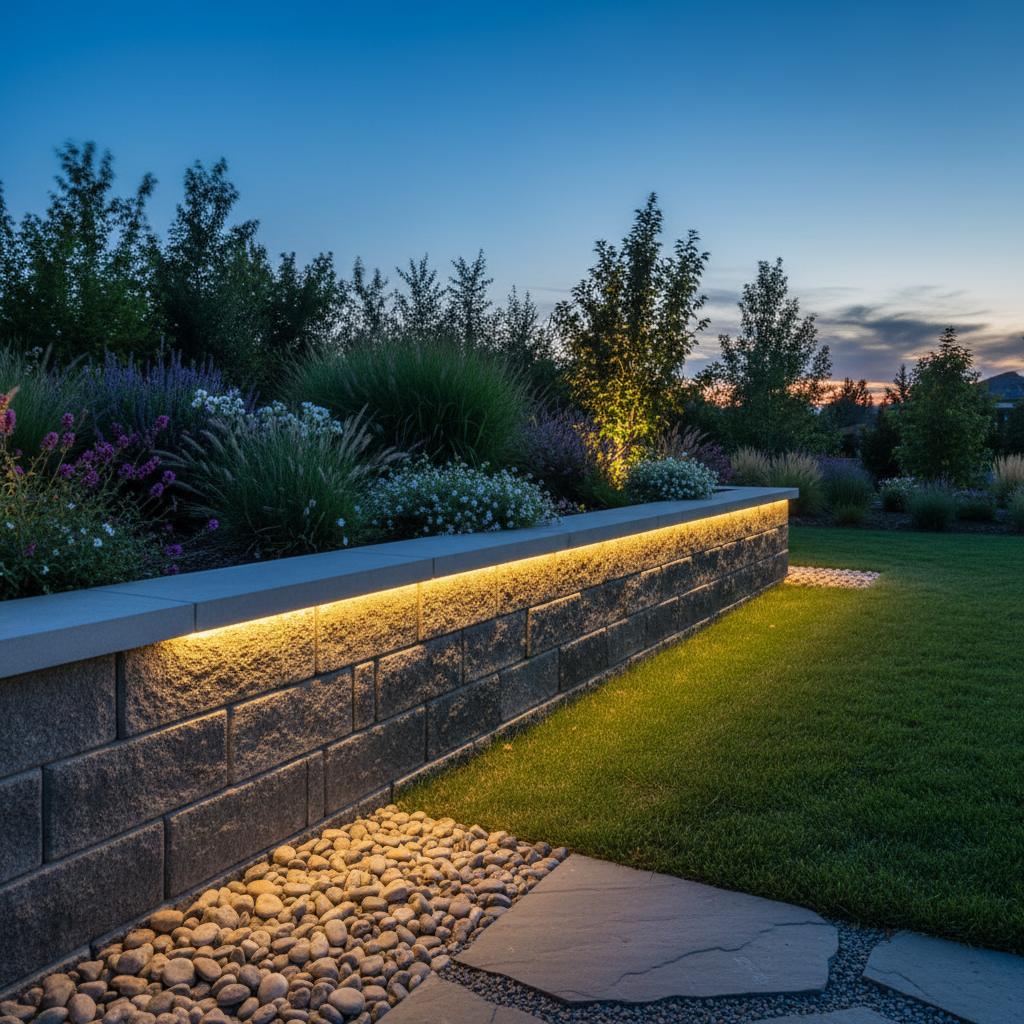 Retaining wall lighting under cap: Why it's trending?