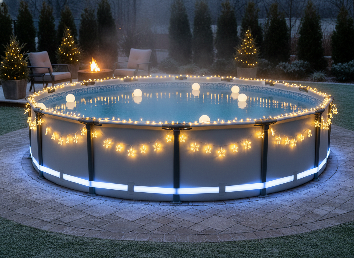 SHONE Christmas Above Ground Pool Lights