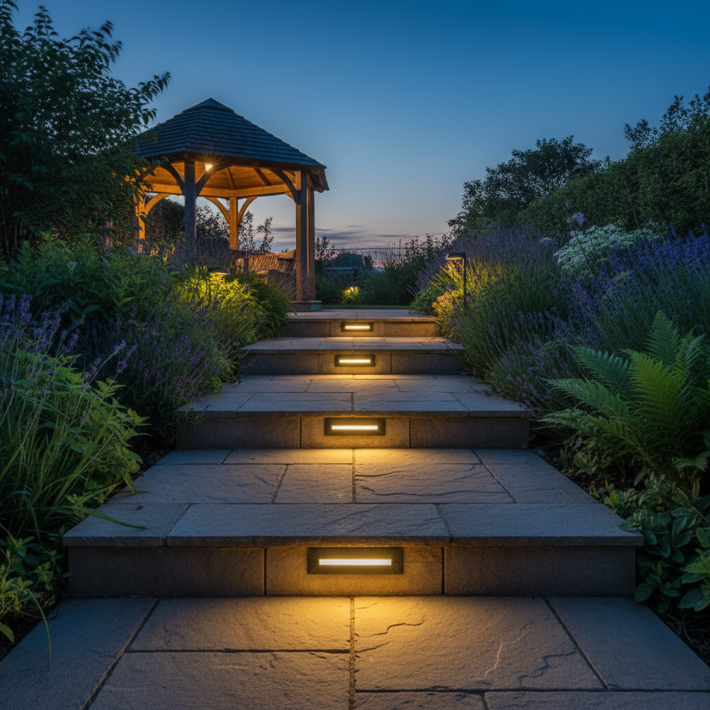 SHONE Outdoor Solar Step Lights