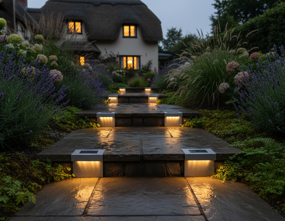 SHONE Outdoor Solar Step Lights