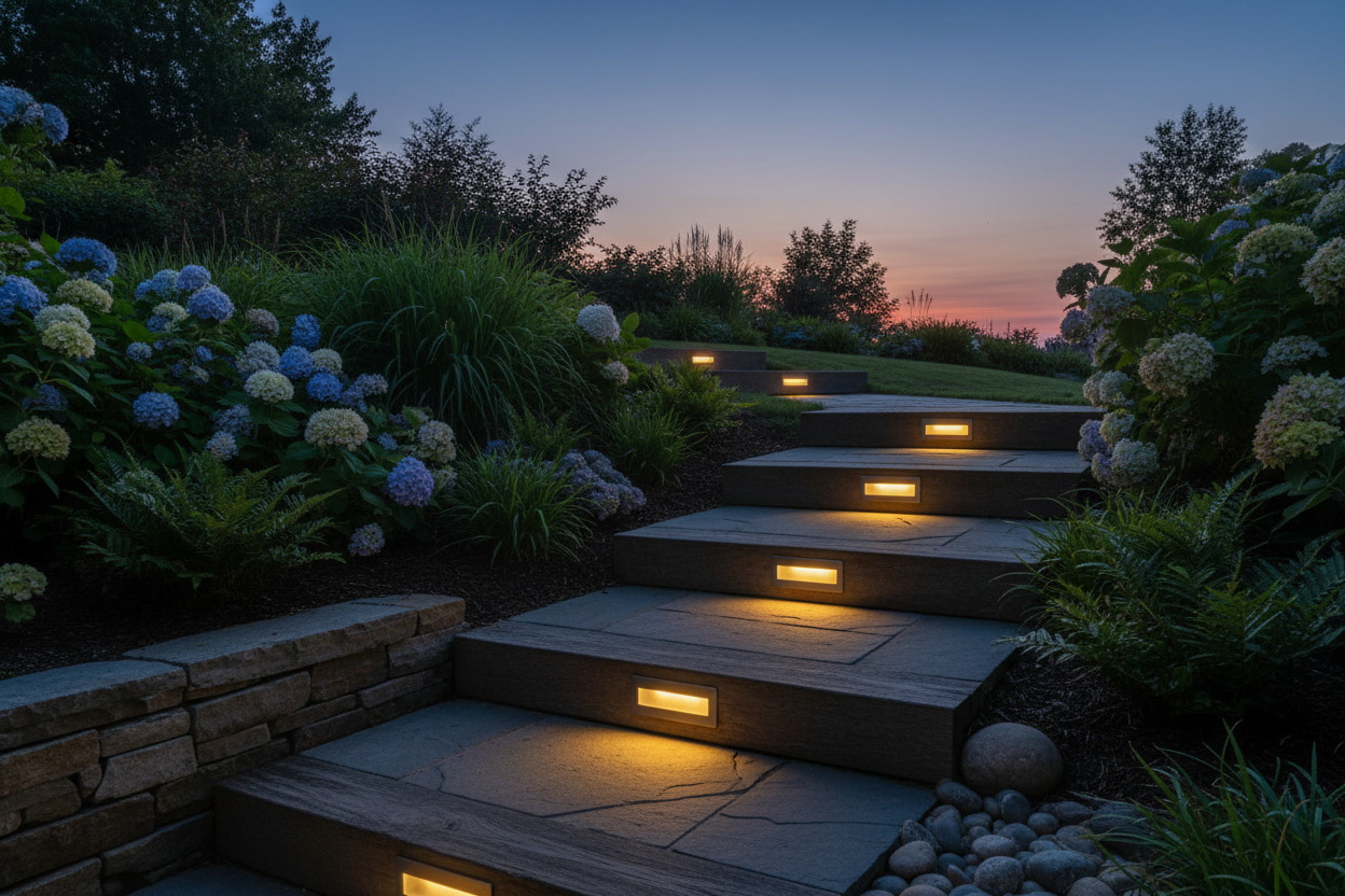 SHONE Outdoor Solar Step Lights