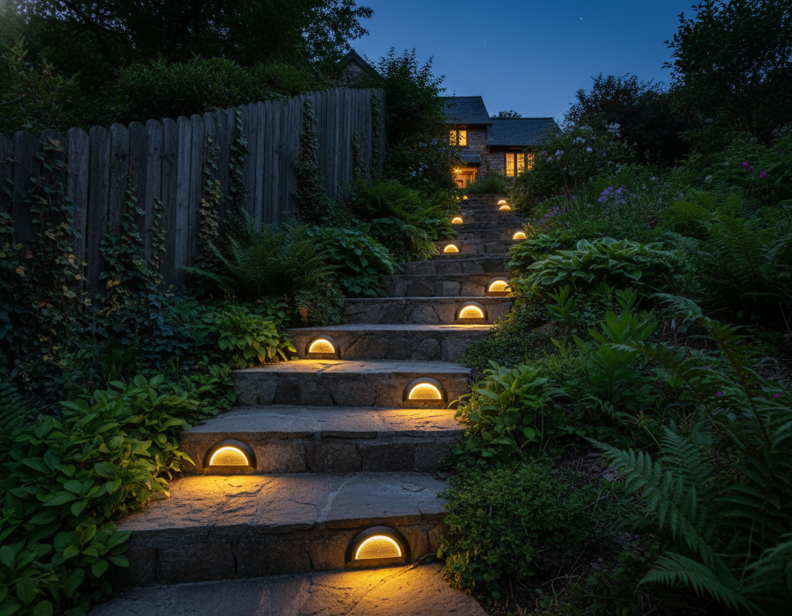 SHONE Outdoor Solar Step Lights