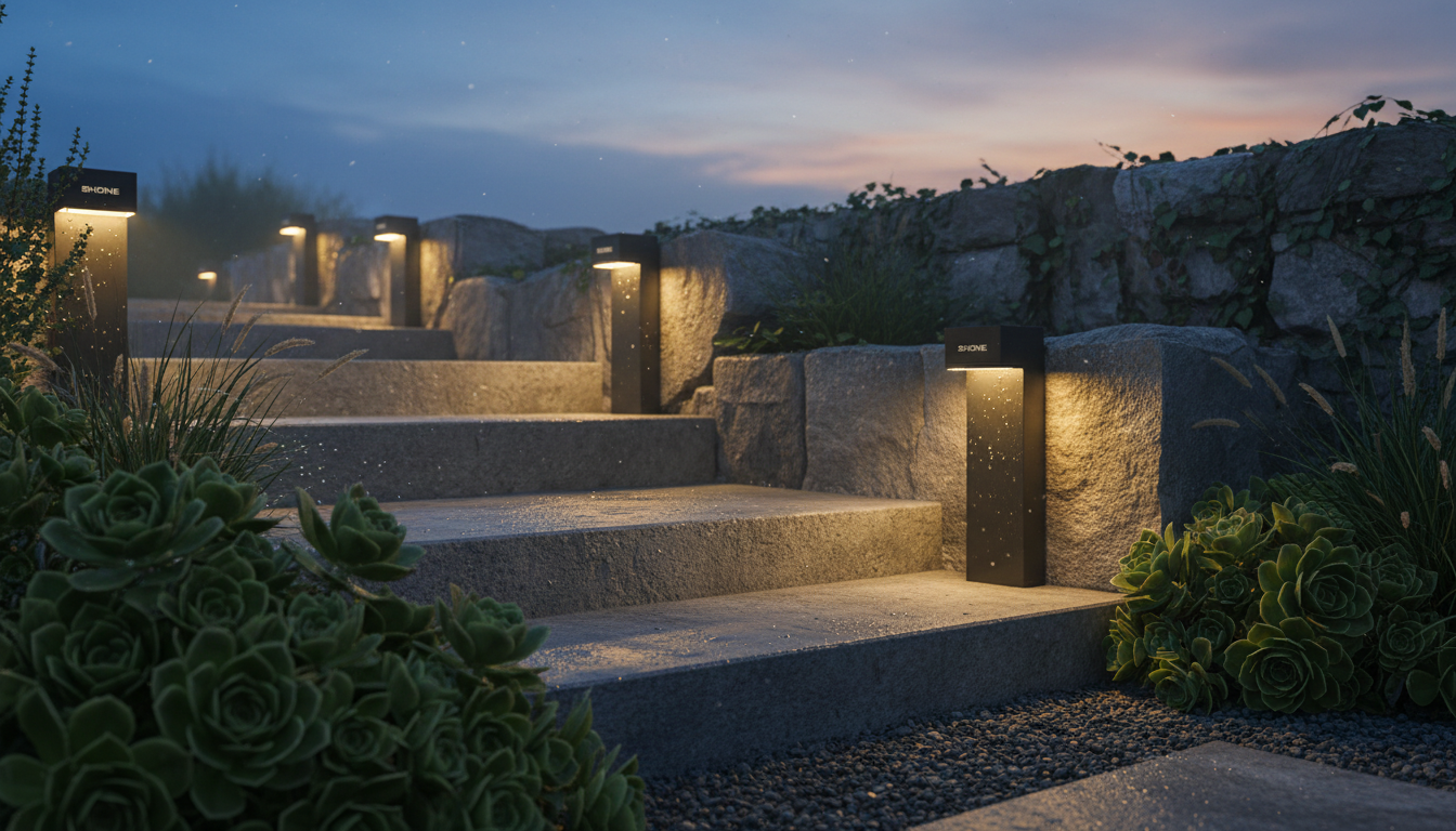 SHONE Outdoor Solar Wall Lights