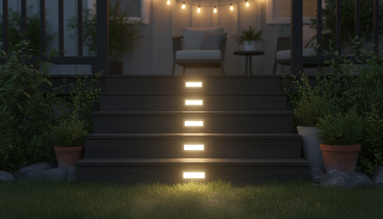 Solar lights for porch steps are the secret to safer walks