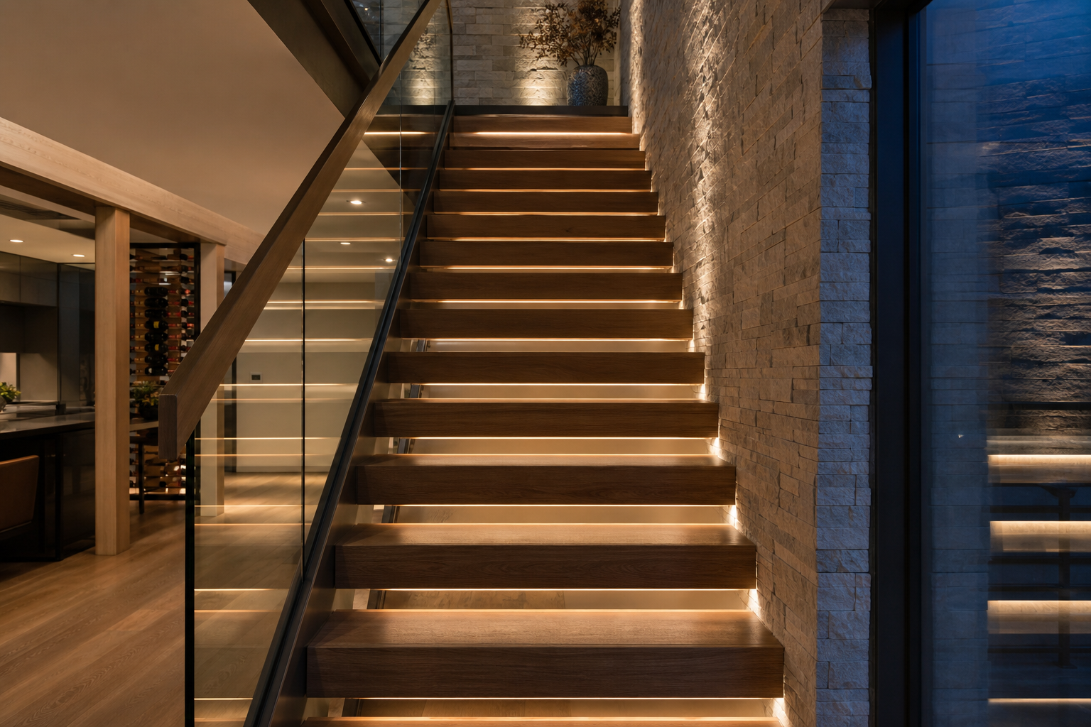 Stair Tread Lighting Ideas - stair lighting ideas