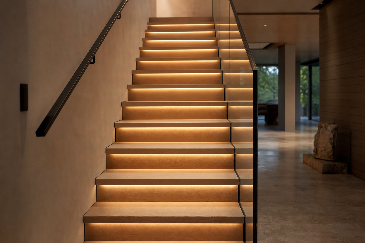 Stair Riser Lighting Designs - stair lighting ideas