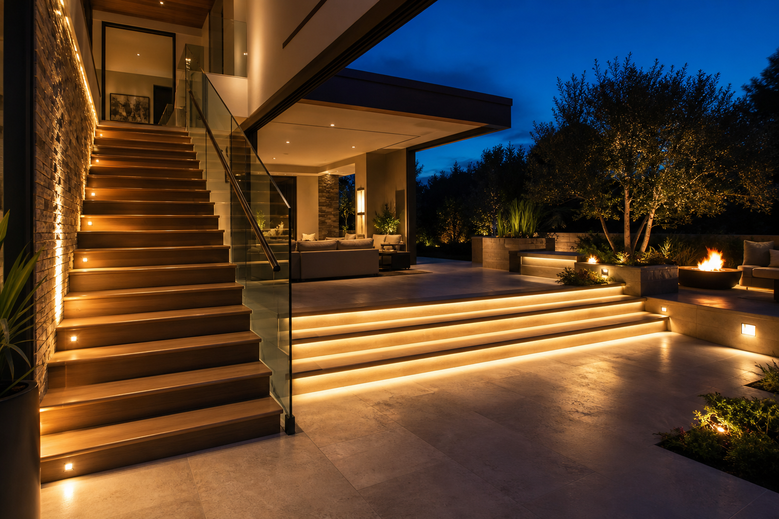 15 Stunning Stair Lighting Ideas for Indoor & Outdoor Steps