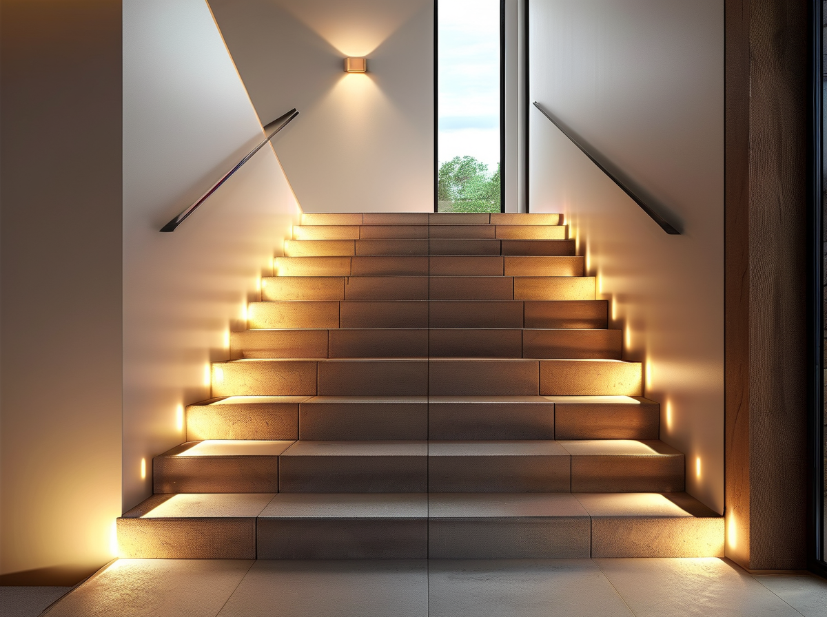 Which Option Is Better for Indoor Stairs? illustration for LED stair lighting comparison