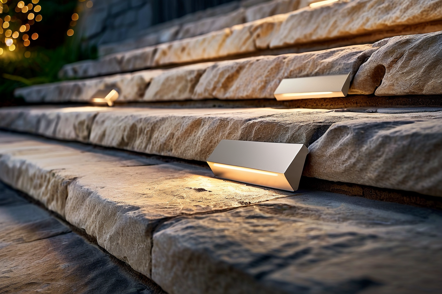 Comparison of recessed and surface-mounted aluminum LED step light fixtures