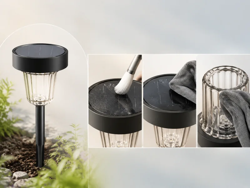 led garden lights outdoor solar — Step-by-Step: How to Clean Solar Panels, Glass, and Fixture Housings